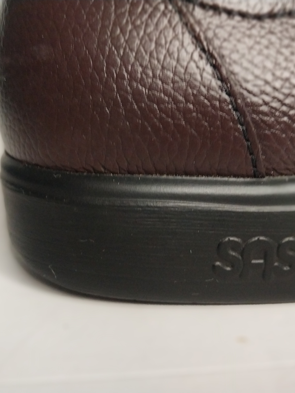 SAS Men's Dark Brown Leather Lace-Up Oxfords with Black Soles - Picture 6 of 9